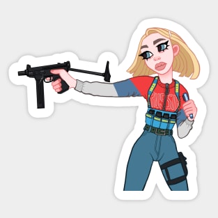 SCAV GIRL Sticker